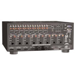 Eight-Source, Eight-Zone Multiroom Audio Controller-Amplifier System (six amplified)