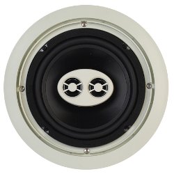 Altavoz de techo estreo AccentPLUS1 de 6.5 pulgadas y doble tweeter fijo (Unidad)