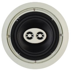 AccentPLUS1 Stereo In-Ceiling Speaker 6.5 inches with Dual Fixed Tweeter (Single)